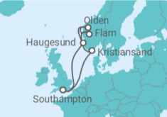Itinerario del Crucero Noruega TI - MSC Cruceros