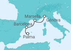 Itinerario del Crucero España, Francia - MSC Cruceros