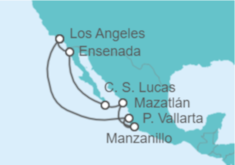 Itinerario del Crucero México - Regent Seven Seas