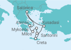 Itinerario del Crucero Egeo Idílico - Celestyal Cruises