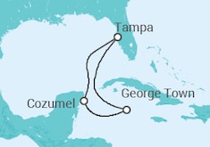 Itinerario del Crucero Caribe Occidental - Carnival Cruise Line