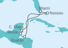 Itinerario del Crucero Honduras, Belice, Bahamas TI - MSC Cruceros
