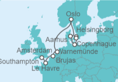 Itinerario del Crucero De Southampton a Copenhague - NCL Norwegian Cruise Line