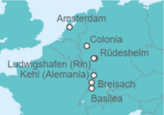 Itinerario del Crucero Holanda, Alemania - AmaWaterways