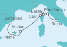 Itinerario del Crucero España - WindStar Cruises