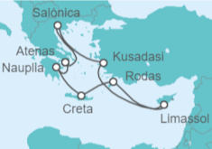 Itinerario del Crucero Islas Griegas - Celebrity Cruises