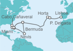 Itinerario del Crucero Desde Miami a Lisboa - Oceania Cruises