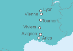 Itinerario del Crucero Desde Arles (Francia) a Lyon (Francia) - AmaWaterways