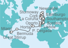 Itinerario del Crucero Desde Miami (EEUU) a Southampton (Londres) - Oceania Cruises