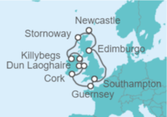 Itinerario del Crucero Reino Unido, Guernsey - Oceania Cruises