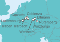 Itinerario del Crucero Luxembourg - Amacerto - AmaWaterways