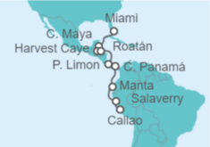 Itinerario del Crucero Desde Miami (EEUU) a Callao (Perú) - Oceania Cruises