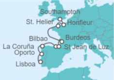 Itinerario del Crucero Elegancia continental - Oceania Cruises