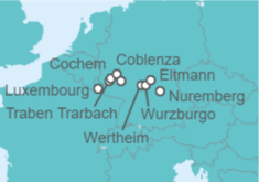 Itinerario del Crucero Luxembourg - Amaprima - AmaWaterways