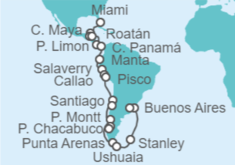 Itinerario del Crucero Desde Miami (EEUU) a Buenos Aires (Argentina) - Oceania Cruises