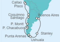 Itinerario del Crucero Desde Callao (Perú) a Buenos Aires (Argentina) - Oceania Cruises
