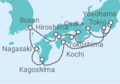 Itinerario del Crucero India, Japón, Corea Del Sur - Oceania Cruises