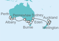Itinerario del Crucero Desde Perth (Fremantle) Australia a Auckland (Nueva Zelanda) - Oceania Cruises