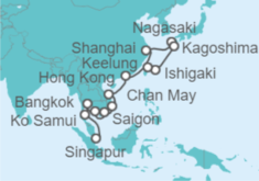 Itinerario del Crucero Desde Singapur a Keelung (Taiwan) - Oceania Cruises