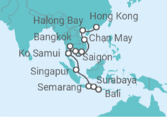 Itinerario del Crucero Desde Hong Kong (China) a Bali (Indonesia) - Oceania Cruises
