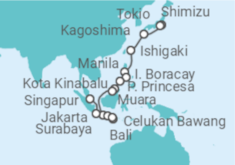 Itinerario del Crucero Desde Tokio a Singapur - Oceania Cruises