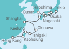 Itinerario del Crucero Desde Hong Kong (China) a Tokio - Oceania Cruises