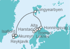 Itinerario del Crucero Islandia - NCL Norwegian Cruise Line