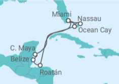 Itinerario del Crucero Bahamas, Estados Unidos (EE.UU.), Belice, Honduras TI - MSC Cruceros