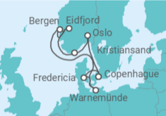 Itinerario del Crucero Dinamarca, Alemania, Noruega TI - MSC Cruceros