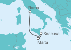 Itinerario del Crucero Italia TI - MSC Cruceros