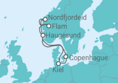 Itinerario del Crucero Dinamarca, Noruega TI - MSC Cruceros