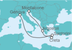 Itinerario del Crucero Grecia - MSC Cruceros