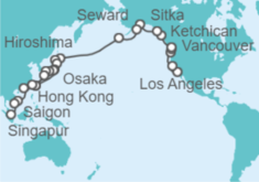 Itinerario del Crucero Desde Los Ángeles (EEUU) a Singapur - Oceania Cruises