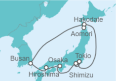 Itinerario del Crucero Lo mejor de Japón - Celebrity Cruises