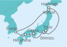 Itinerario del Crucero Lo Mejor de Japón - Celebrity Cruises