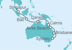 Itinerario del Crucero Australia - Celebrity Cruises