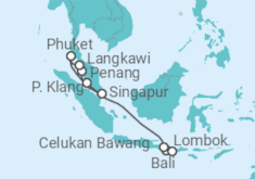 Itinerario del Crucero Malasia, Tailandia e Indonesia - Celebrity Cruises