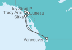 Itinerario del Crucero Alaska - Royal Caribbean