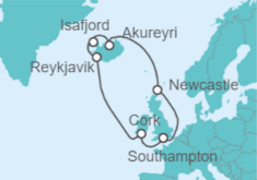 Itinerario del Crucero Islandia e Irlanda - Celebrity Cruises