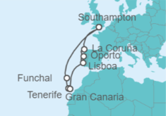 Itinerario del Crucero Islas Canarias y Portugal - Celebrity Cruises