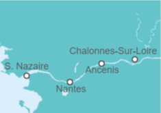 Itinerario del Crucero Crucero por los Castillos del Loira - CroisiEurope