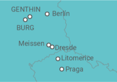 Itinerario del Crucero Crucero fluvial de Praga a Berlín (formula puerto/puerto) - CroisiEurope