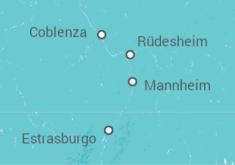 Itinerario del Crucero El Rin romántico (formula puerto/puerto) - CroisiEurope
