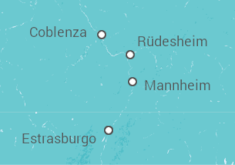 Itinerario del Crucero Año Nuevo en el valle del Rin romántico - CroisiEurope