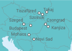 Itinerario del Crucero Del Danubio al Tisza: Hungría auténtica  - CroisiEurope