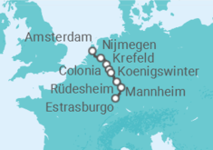 Itinerario del Crucero Año Nuevo en Holanda y el valle del Rin romántico  - CroisiEurope