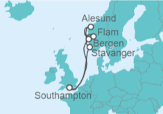 Itinerario del Crucero Noruega - Royal Caribbean