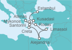 Itinerario del Crucero Turquía, Grecia y Egipto - NCL Norwegian Cruise Line