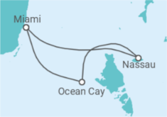 Itinerario del Crucero Bahamas TI - MSC Cruceros