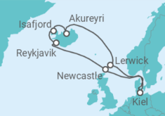 Itinerario del Crucero Reino Unido, Islandia - MSC Cruceros